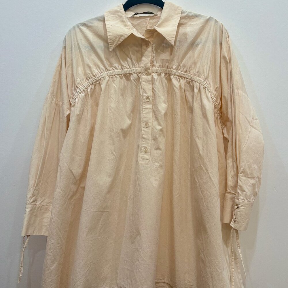 Zara Cream Babydoll Dress